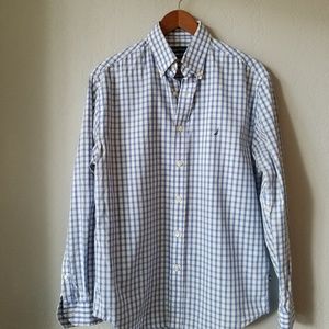 Nautica long sleeve casual dress shirt striped